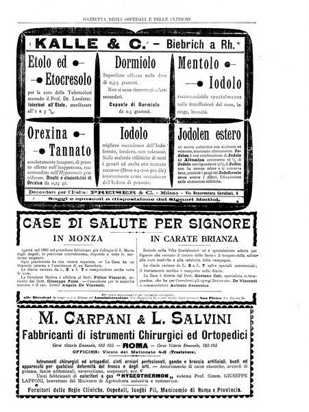 Gazzetta degli ospedali e delle cliniche