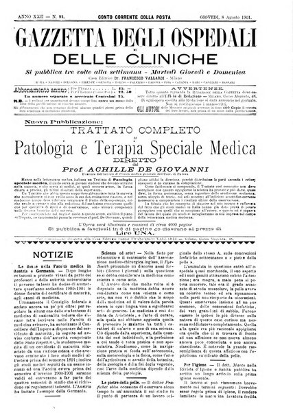 Gazzetta degli ospedali e delle cliniche