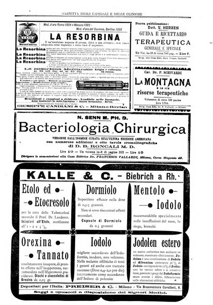 Gazzetta degli ospedali e delle cliniche