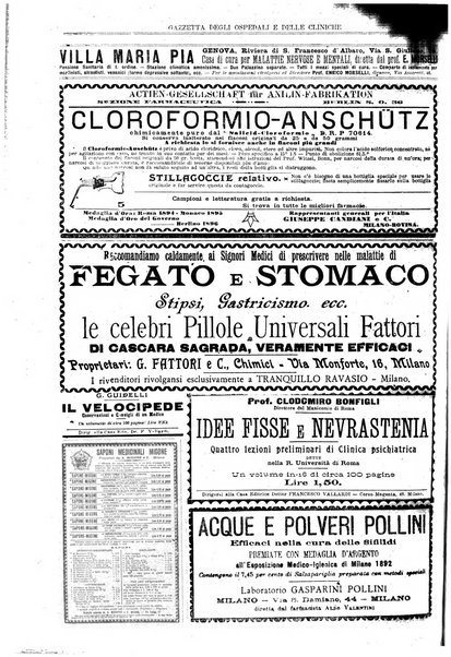 Gazzetta degli ospedali e delle cliniche