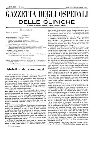 Gazzetta degli ospedali e delle cliniche