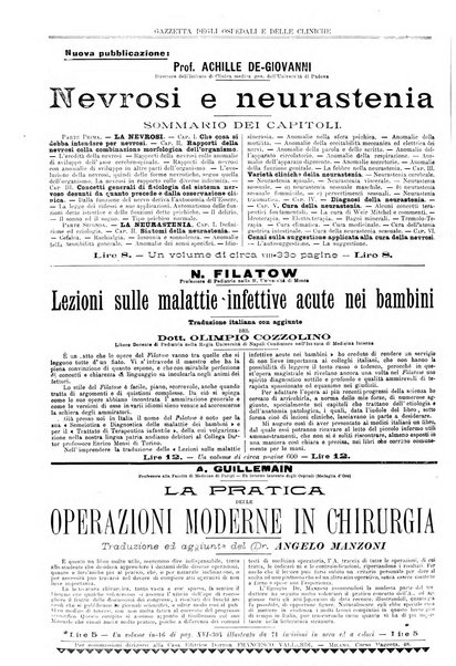 Gazzetta degli ospedali e delle cliniche