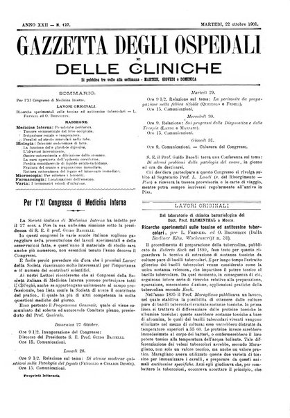 Gazzetta degli ospedali e delle cliniche