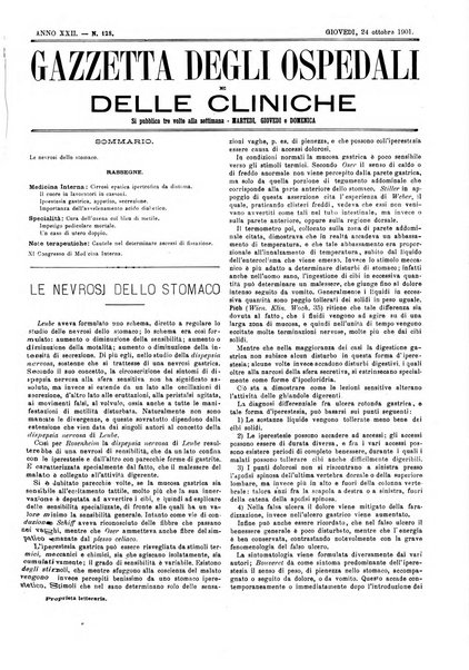 Gazzetta degli ospedali e delle cliniche