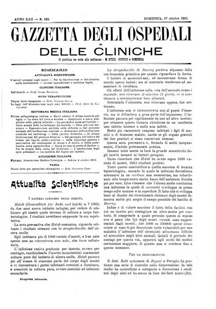 Gazzetta degli ospedali e delle cliniche