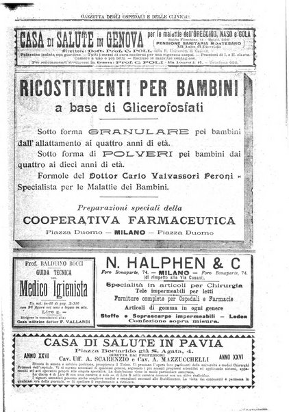 Gazzetta degli ospedali e delle cliniche