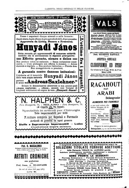 Gazzetta degli ospedali e delle cliniche