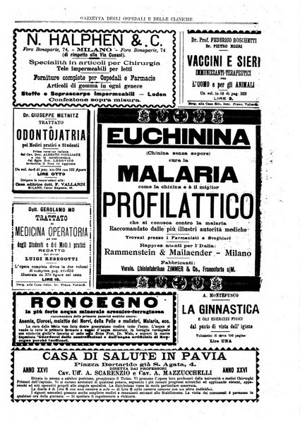 Gazzetta degli ospedali e delle cliniche