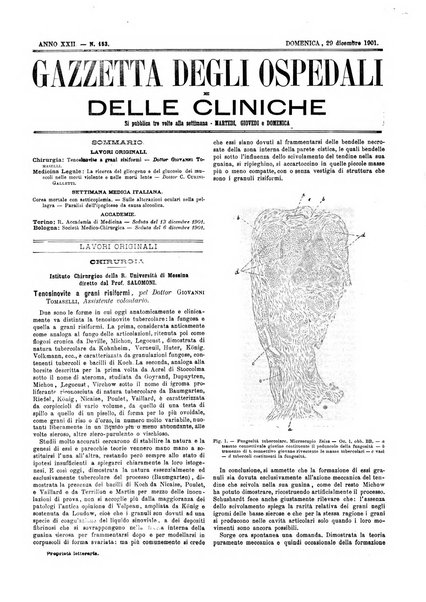 Gazzetta degli ospedali e delle cliniche