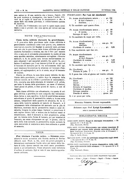 Gazzetta degli ospedali e delle cliniche