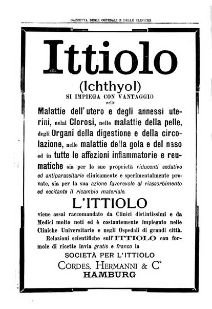 Gazzetta degli ospedali e delle cliniche