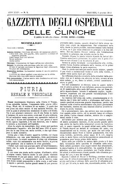 Gazzetta degli ospedali e delle cliniche