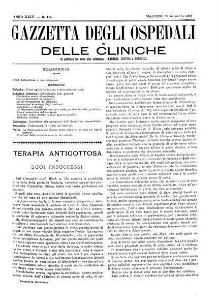 Gazzetta degli ospedali e delle cliniche