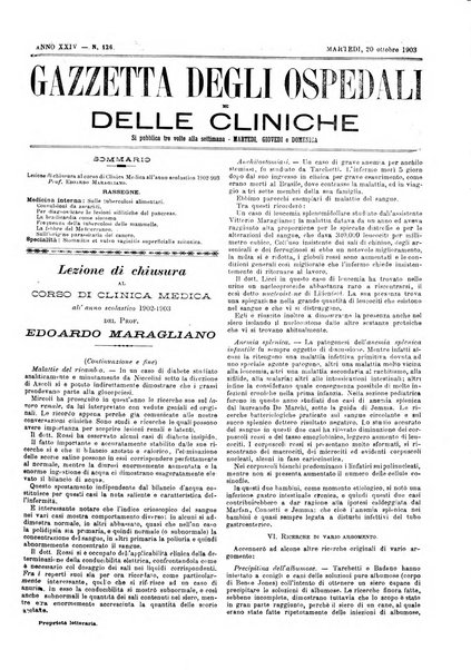 Gazzetta degli ospedali e delle cliniche