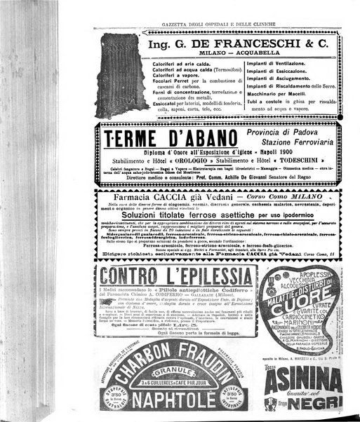 Gazzetta degli ospedali e delle cliniche