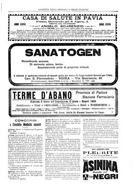 Gazzetta degli ospedali e delle cliniche