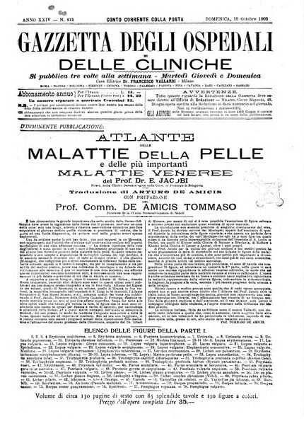 Gazzetta degli ospedali e delle cliniche