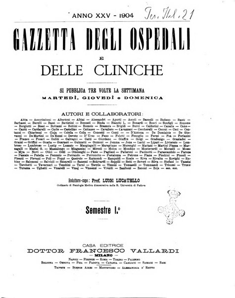 Gazzetta degli ospedali e delle cliniche