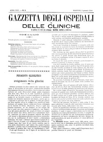 Gazzetta degli ospedali e delle cliniche