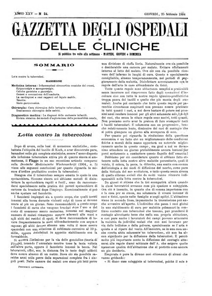 Gazzetta degli ospedali e delle cliniche