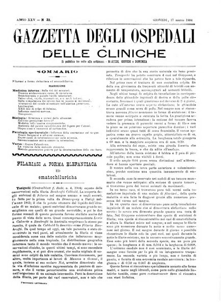 Gazzetta degli ospedali e delle cliniche