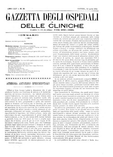 Gazzetta degli ospedali e delle cliniche