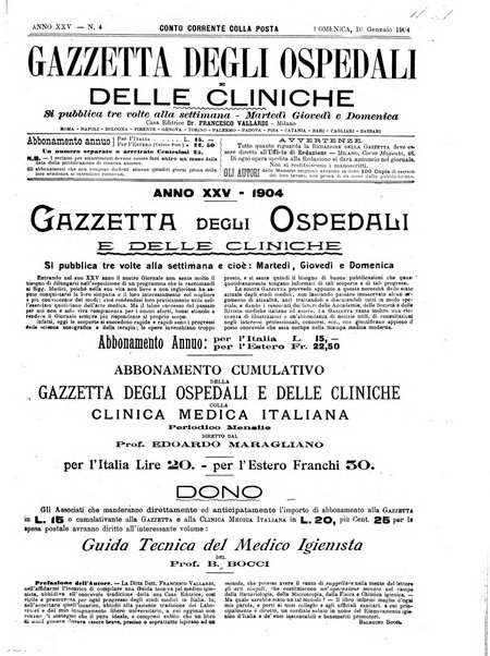 Gazzetta degli ospedali e delle cliniche