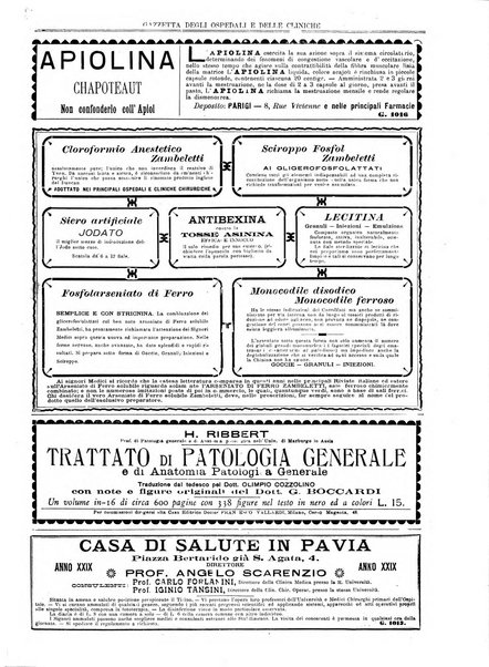 Gazzetta degli ospedali e delle cliniche