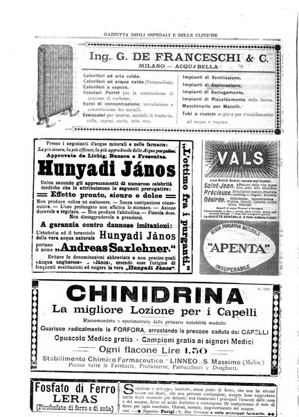 Gazzetta degli ospedali e delle cliniche