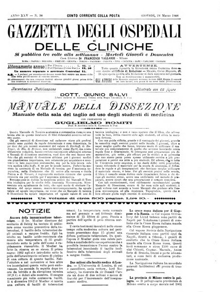 Gazzetta degli ospedali e delle cliniche