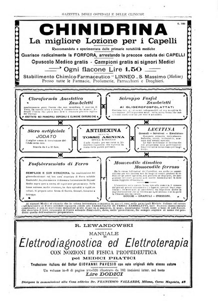 Gazzetta degli ospedali e delle cliniche