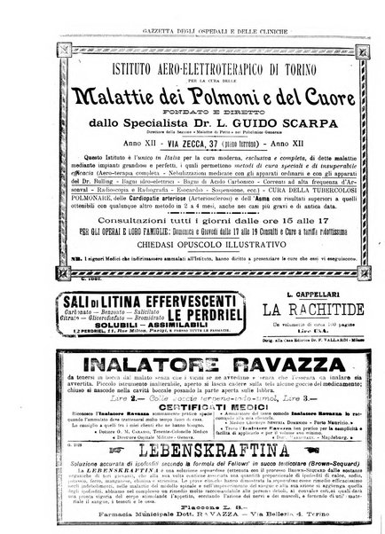 Gazzetta degli ospedali e delle cliniche