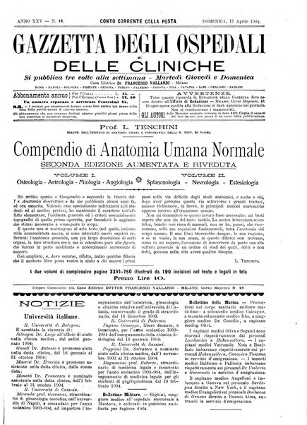 Gazzetta degli ospedali e delle cliniche