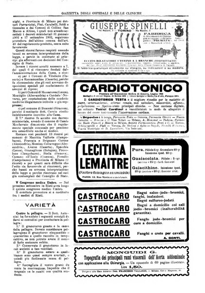 Gazzetta degli ospedali e delle cliniche