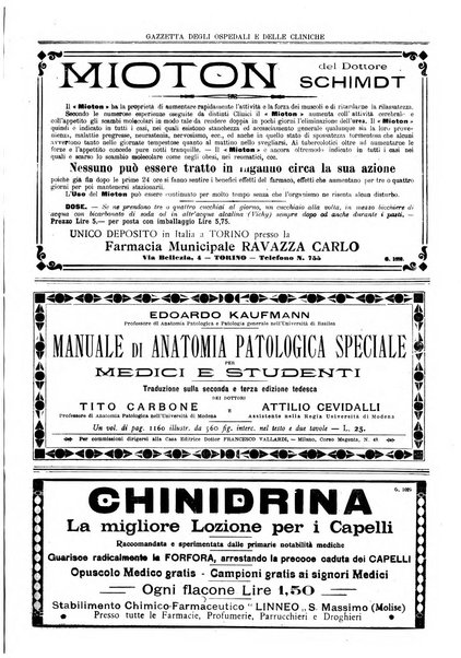 Gazzetta degli ospedali e delle cliniche