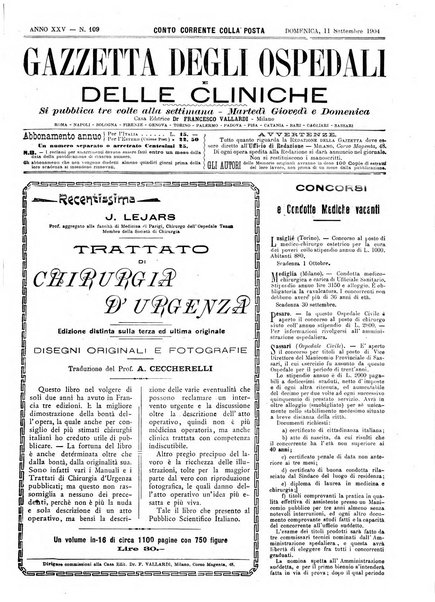 Gazzetta degli ospedali e delle cliniche