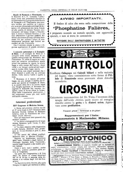 Gazzetta degli ospedali e delle cliniche