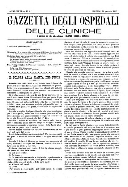 Gazzetta degli ospedali e delle cliniche