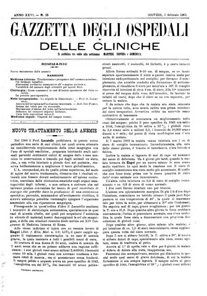 Gazzetta degli ospedali e delle cliniche