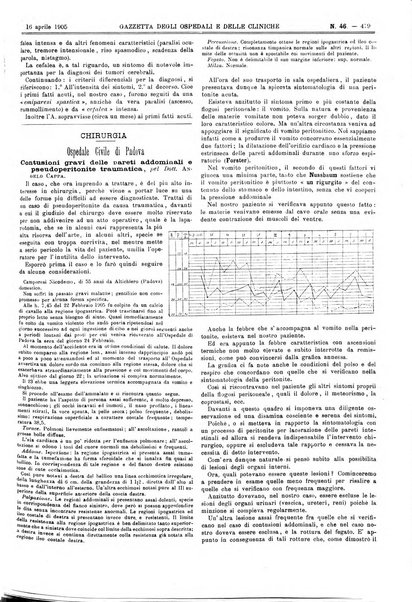 Gazzetta degli ospedali e delle cliniche