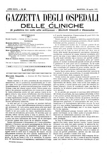 Gazzetta degli ospedali e delle cliniche