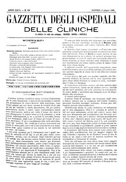 Gazzetta degli ospedali e delle cliniche