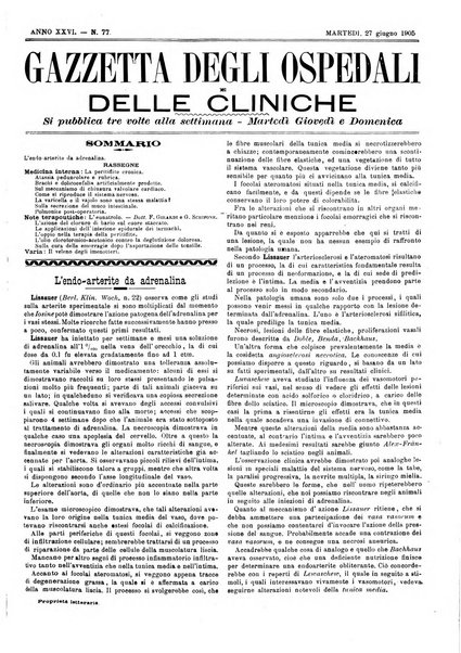 Gazzetta degli ospedali e delle cliniche