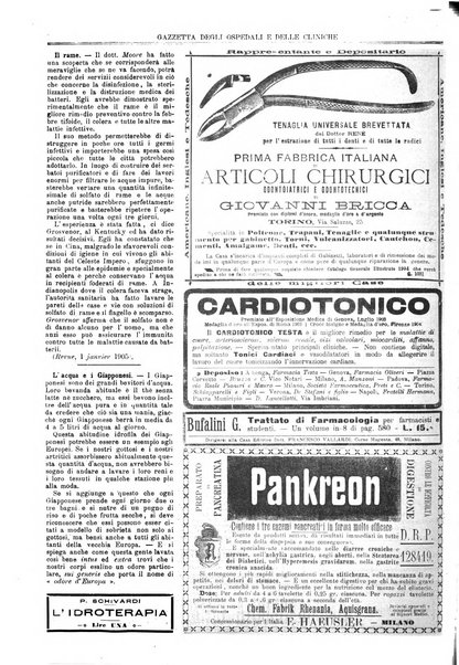 Gazzetta degli ospedali e delle cliniche