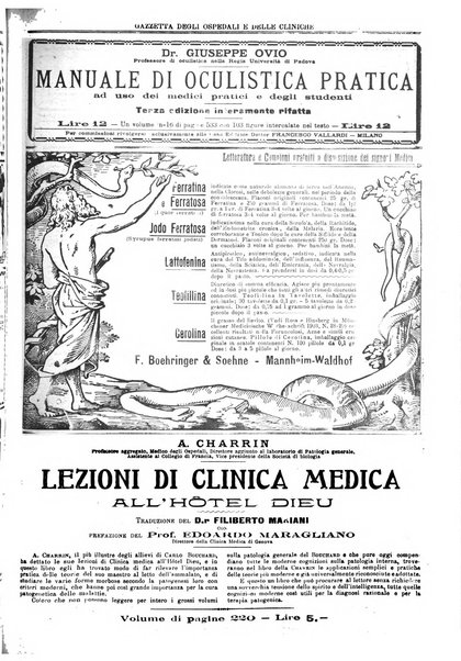 Gazzetta degli ospedali e delle cliniche