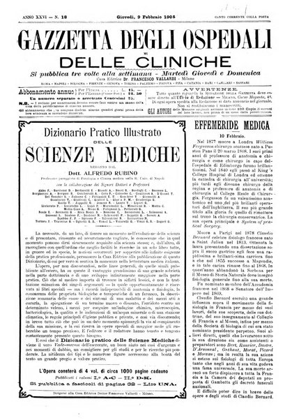 Gazzetta degli ospedali e delle cliniche