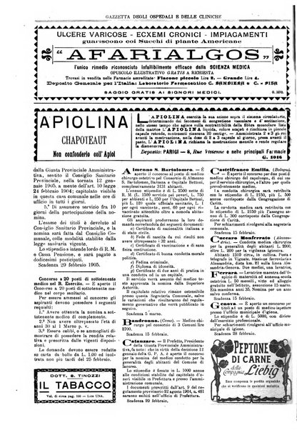 Gazzetta degli ospedali e delle cliniche