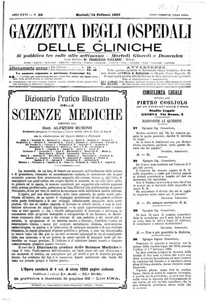 Gazzetta degli ospedali e delle cliniche