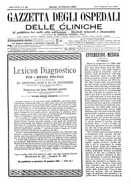 Gazzetta degli ospedali e delle cliniche