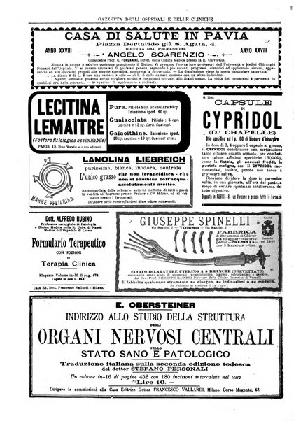 Gazzetta degli ospedali e delle cliniche